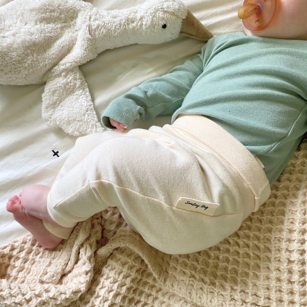 Baby Jogger Pants in Daily Cream - Sunday Hug