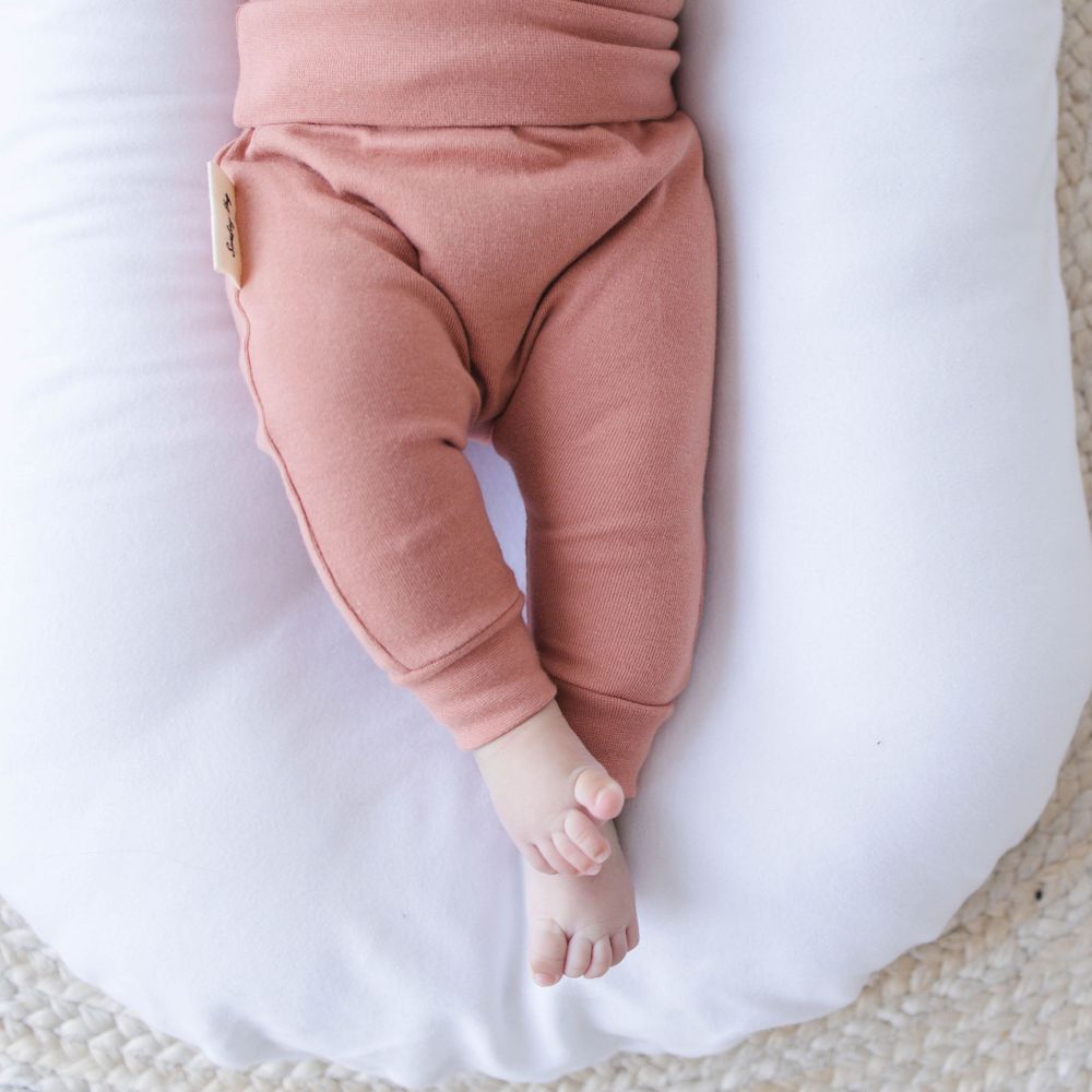 Baby Jogger Pants in Oat Beige - Sunday Hug