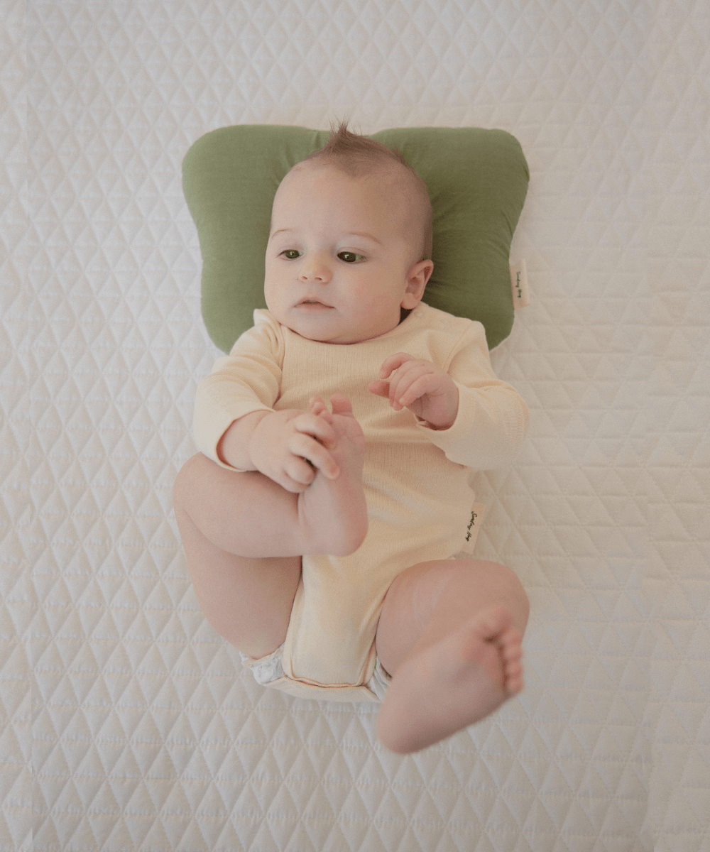 Baby Pillow in Olive Green - Sunday Hug