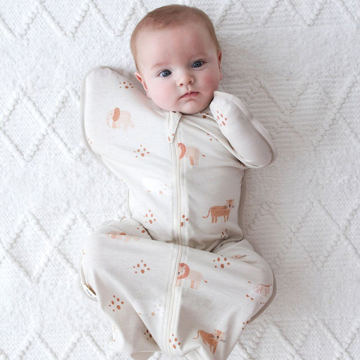 Baby Swaddle Bamboo in Oat - Beige - Sunday Hug