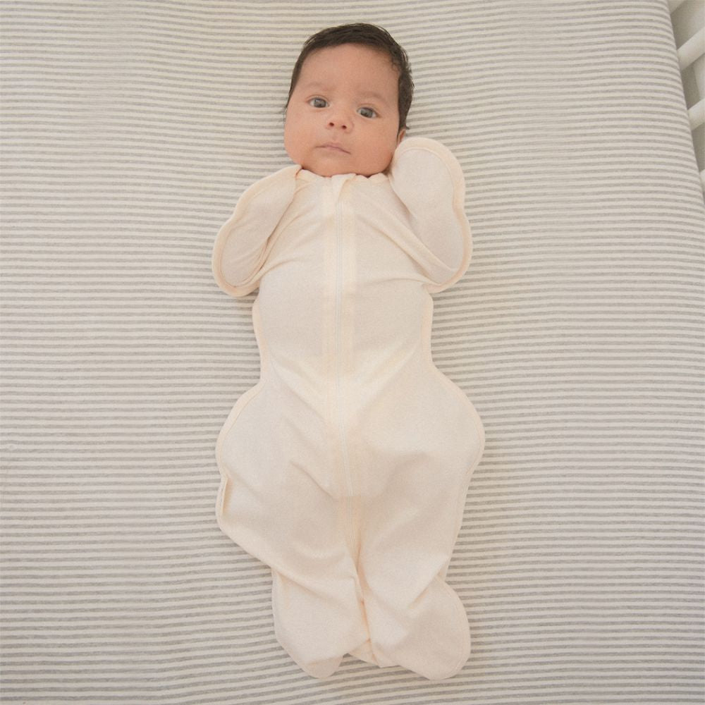 Baby Swaddle Bamboo in Safari Cream - Sunday Hug