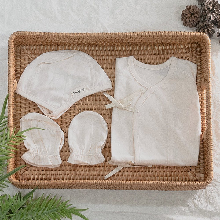 Infant Outfit Set in Oat Beige - Sunday Hug