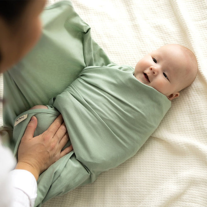 Swaddle Blanket in Jade Green - Sunday Hug