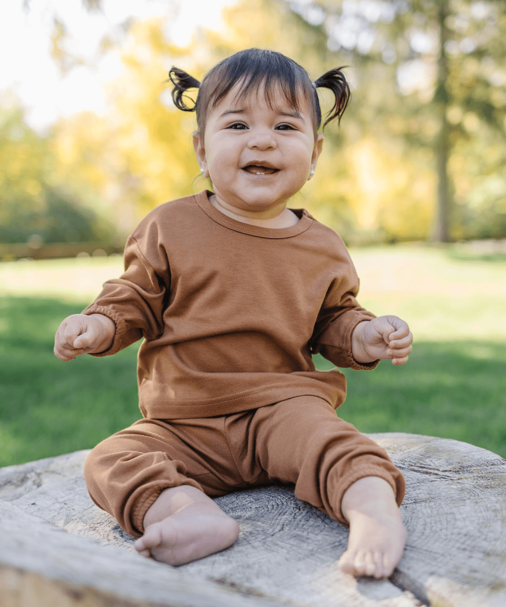 Baby Long-sleeved Top & Pants (Bamboo) - Sunday Hug - Sunday Hug - Baby Essentials - Safe For Babies Sensitive Skin