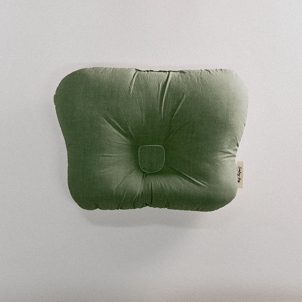 Baby Pillow - Sunday Hug - Sunday Hug - Olive Green Baby Essentials - Safe For Babies Sensitive Skin