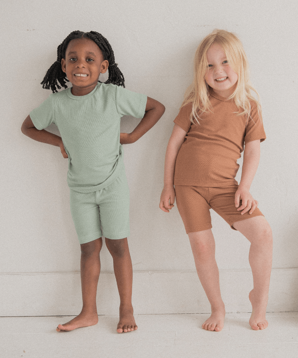 Children Top and Shorts Pajama Set - Sunday Hug - Sunday Hug - Baby Essentials - Toddler