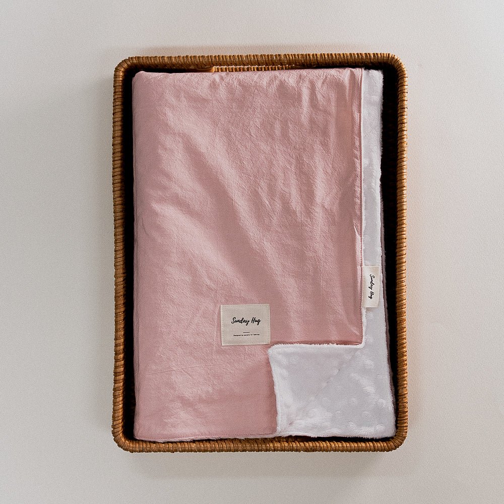 Double Blanket - Sunday Hug - Sunday Hug - Baby Pink Baby Essentials - Safe For Babies Sensitive Skin