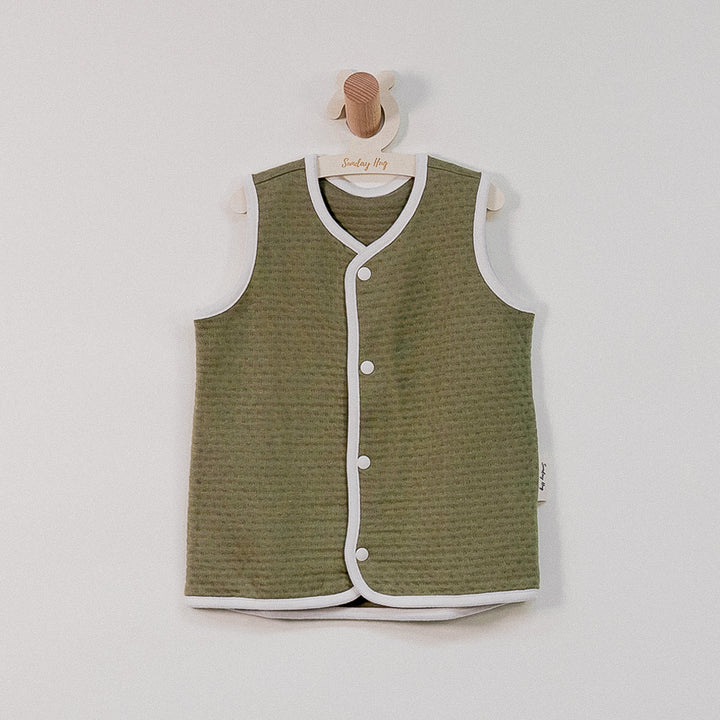 Homewear Vest - Sunday Hug - Sunday Hug - S - Jade Green - Baby Essentials