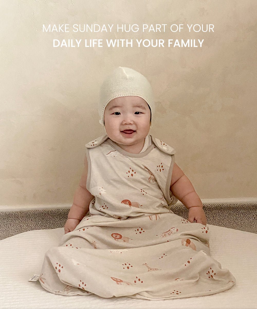 Sleep Sack - Sunday Hug - Sunday Hug - Baby Essentials - Safe For Babies Sensitive Skin - Sleep Solution